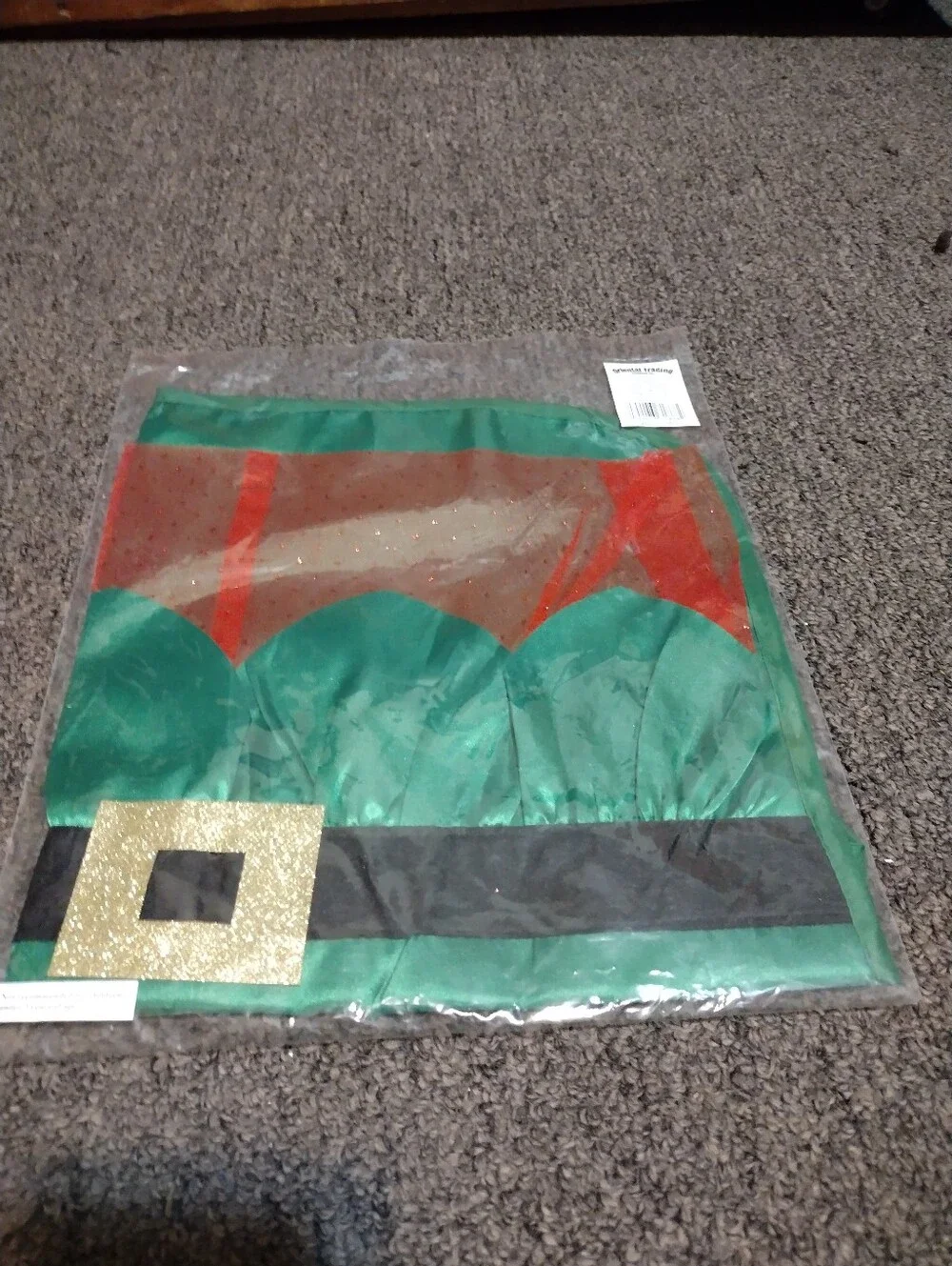 Oriental Trading Kids Elf Apron - Green and Red